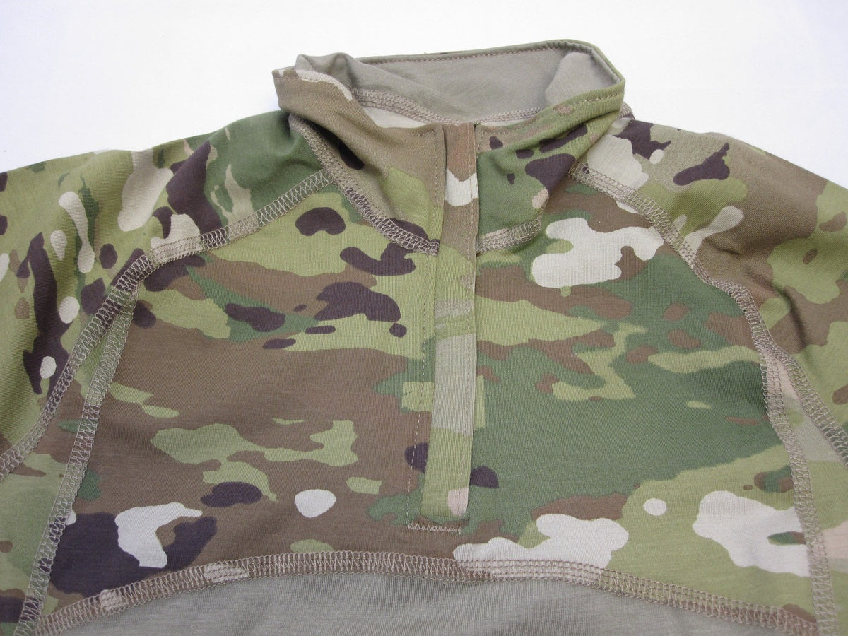 NEW USGI ARMY COMBAT SHIRT LARGE SCORPION OCP W2 1/4 ZIPPER FLAME RESISTANT ACS
