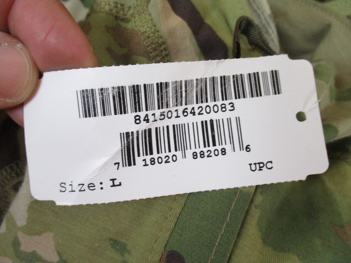 NEW USGI ARMY COMBAT SHIRT LARGE SCORPION OCP W2 1/4 ZIPPER FLAME RESISTANT ACS