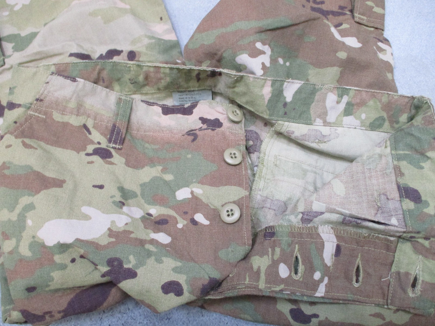 US Military Issue Unisex Army OCP Camo Combat Pants Medium X Short USGI Scorpion