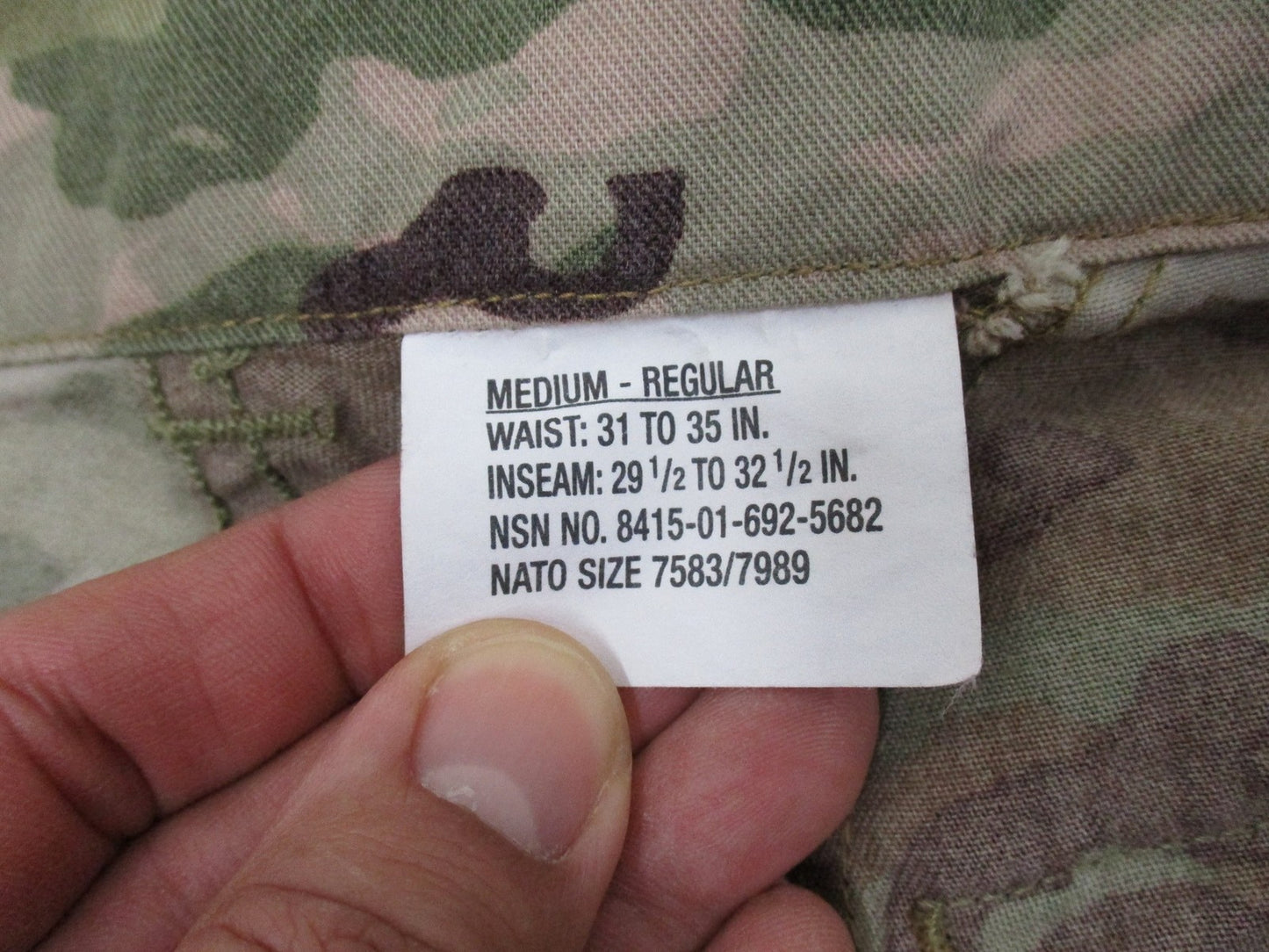 NEW ARMY ADVANCED COMBAT PANTS W/ AIKP KNEE PAD SLOTS MEDIUM/REG SCORPION OCP