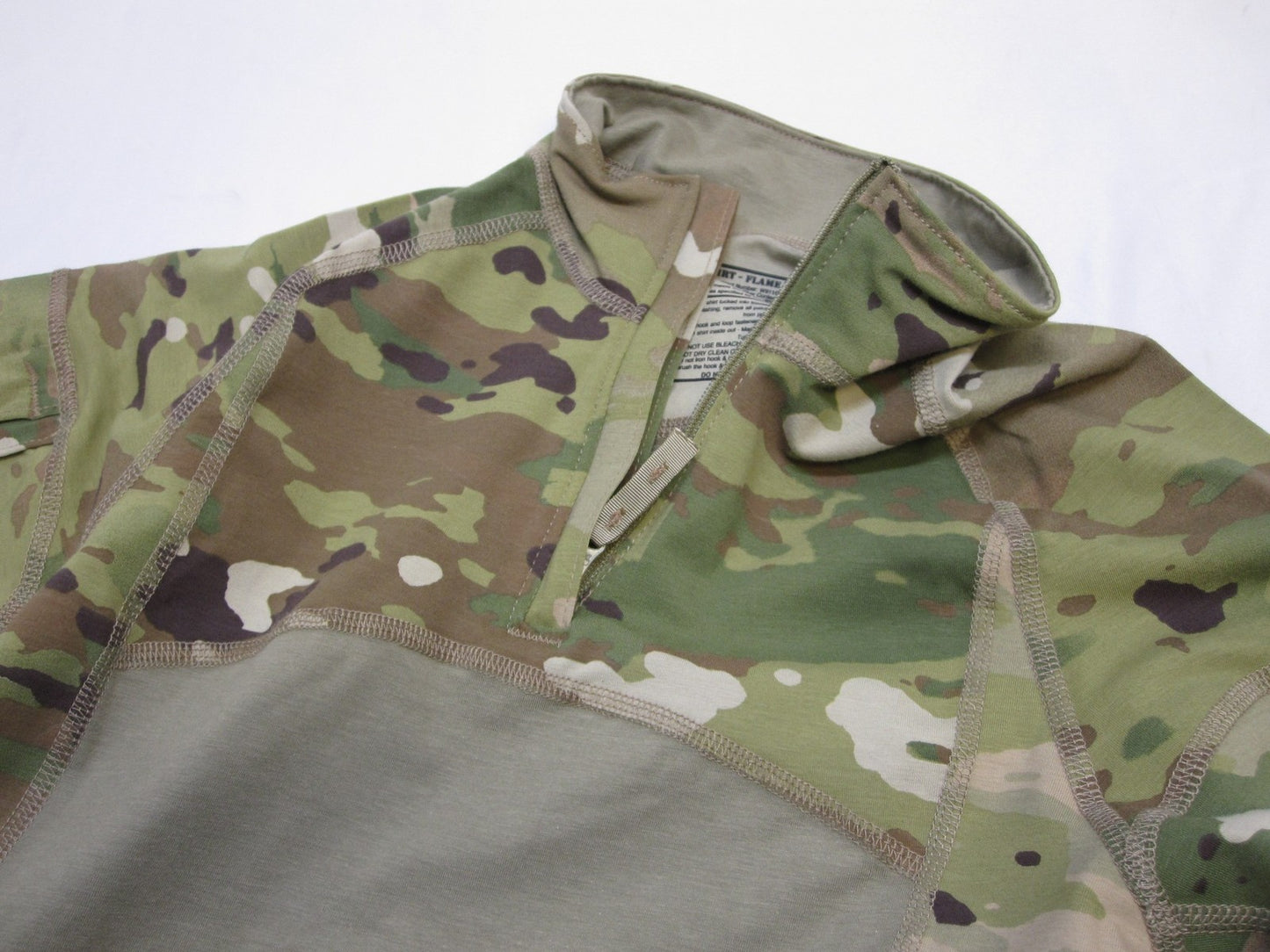 NEW USGI ARMY COMBAT SHIRT LARGE SCORPION OCP W2 1/4 ZIPPER FLAME RESISTANT ACS