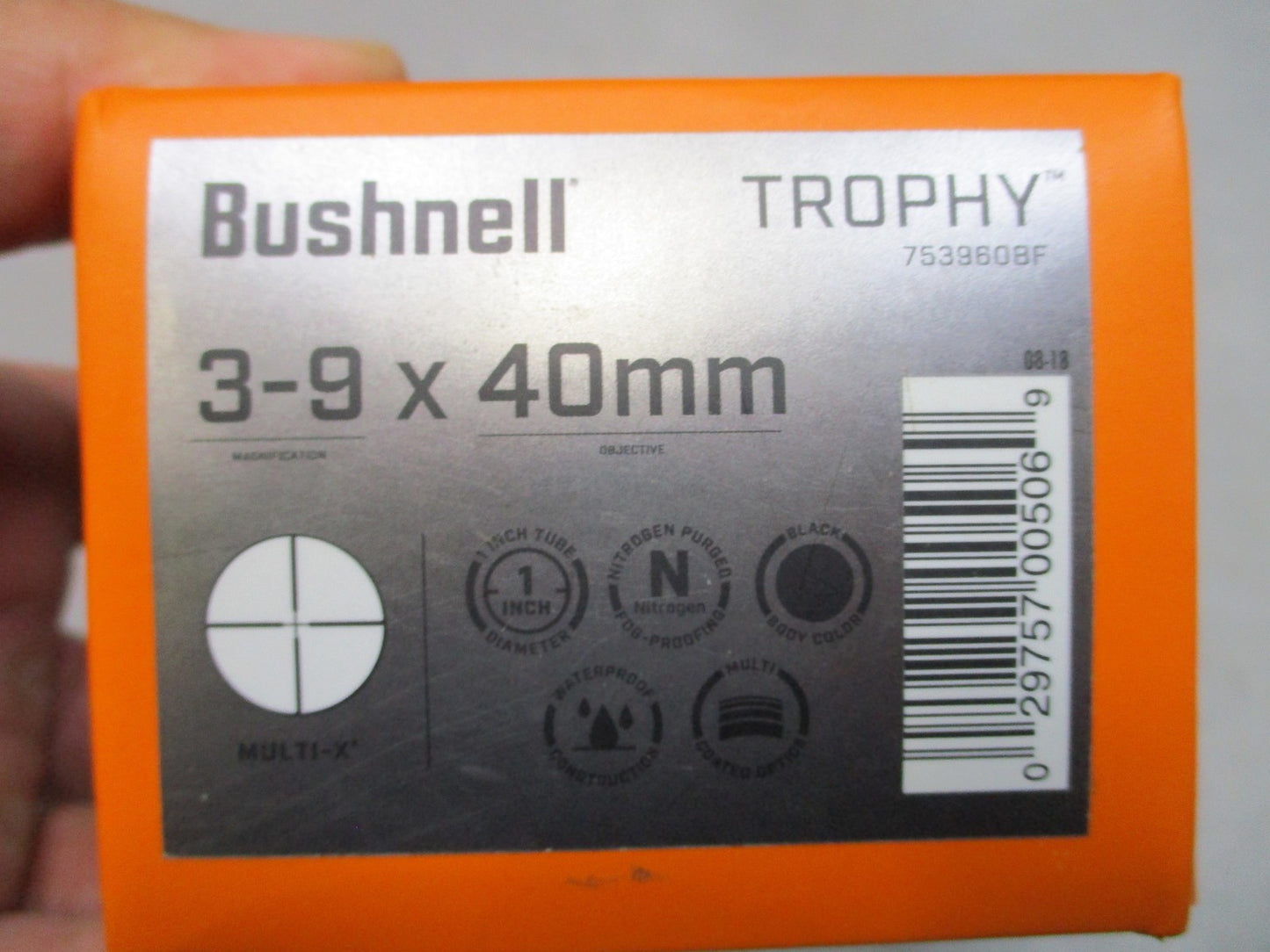Bushnell Trophy 3-9x40mm Rifle Scope Multi-X Reticle Waterproof Used