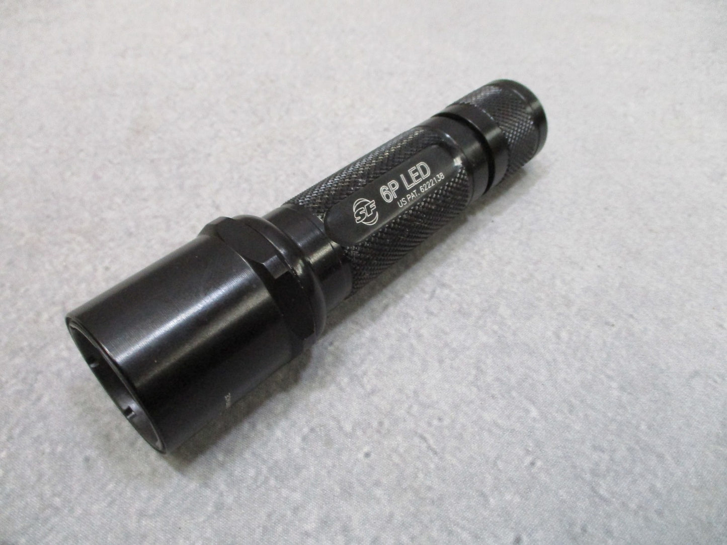 SureFire 6P LED Flashlight Black Aluminum Tactical Tailcap Switch Used