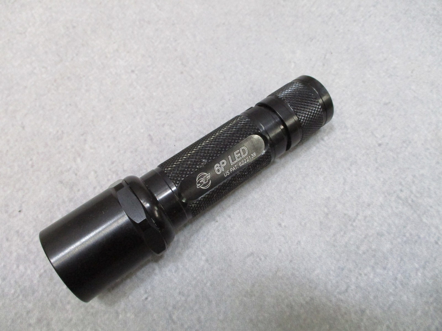 SureFire 6P LED Flashlight Black Aluminum Tactical Tailcap Switch Used