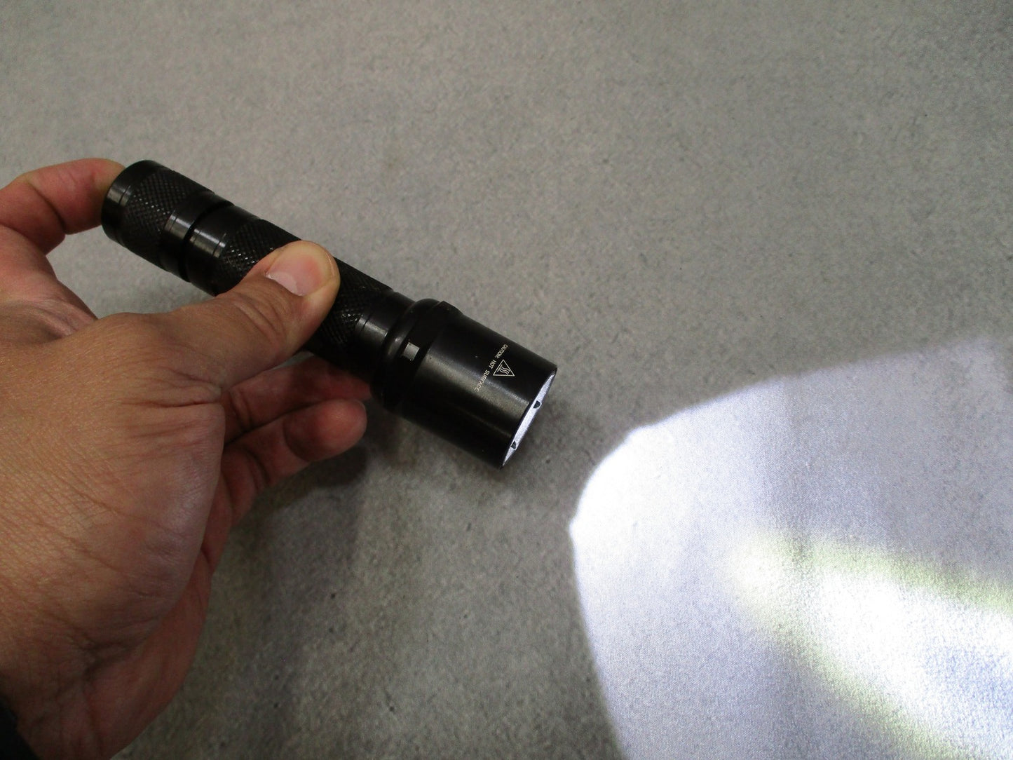 SureFire 6P LED Flashlight Black Aluminum Tactical Tailcap Switch Used