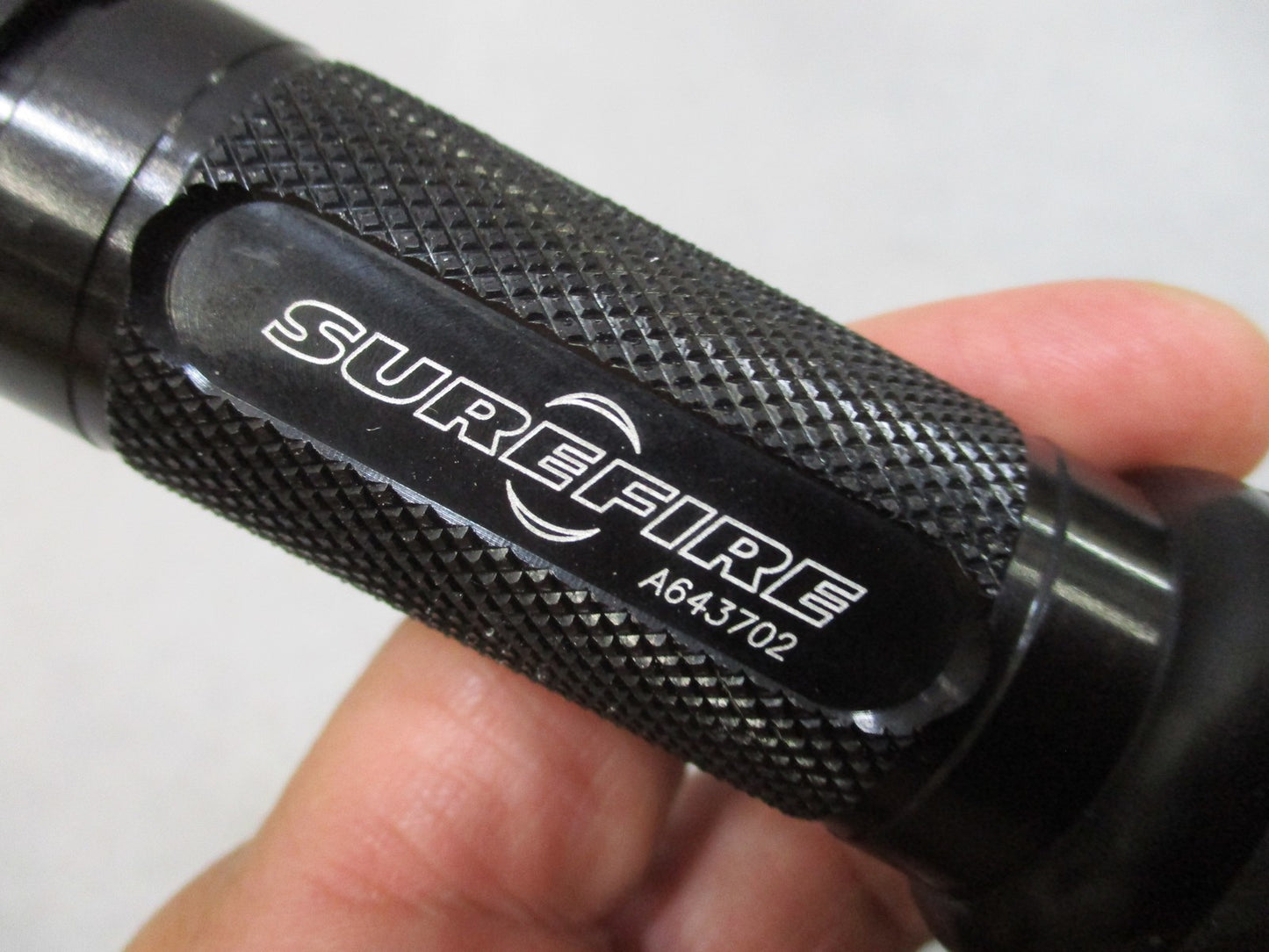 SureFire 6P LED Flashlight Black Aluminum Tactical Tailcap Switch Used