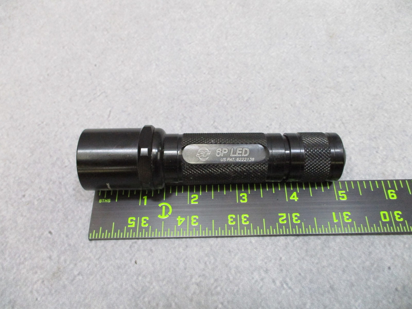 SureFire 6P LED Flashlight Black Aluminum Tactical Tailcap Switch Used