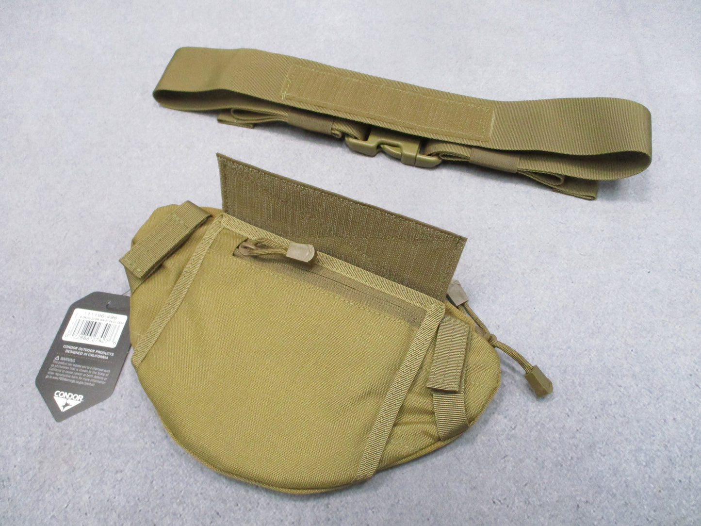 New Condor Draw Down Waist Pack Gen II Coyote Brown Tactical Fanny Pack Dangler