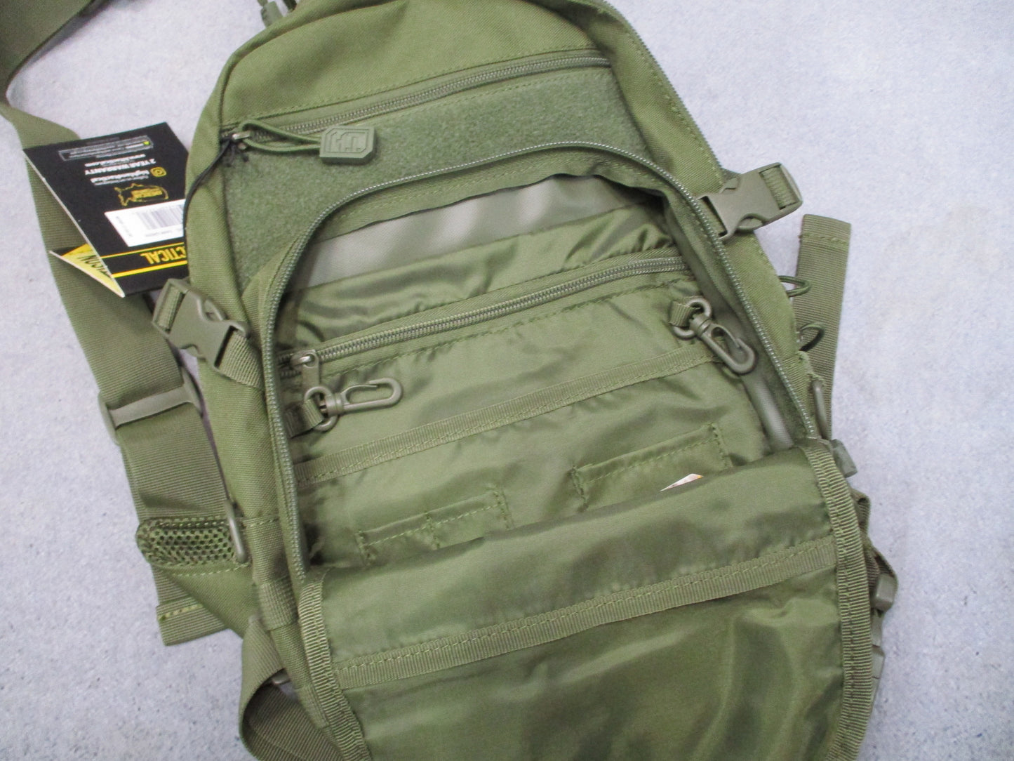 Highland Tactical Jettison Sling Bag Dark Green MOLLE Webbing New With Tags