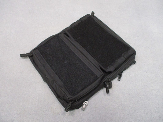 HRT Tactical Gear Hydromax Zip-On Panel Black Cordura Modular Plate CarrierPouch