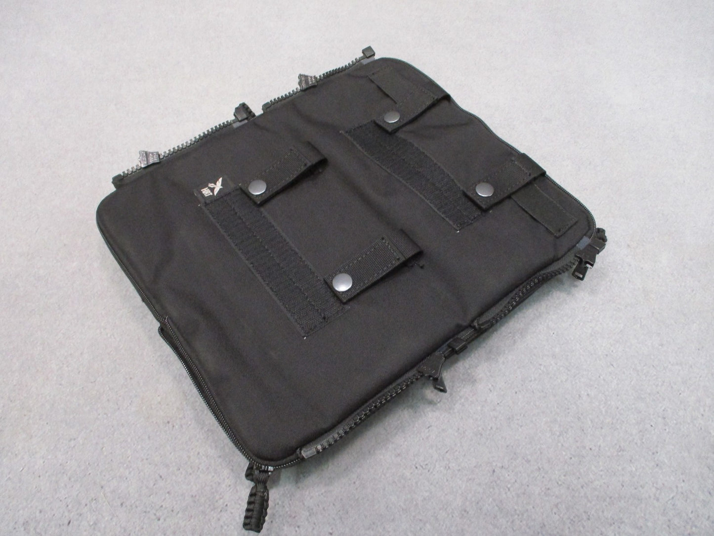 HRT Tactical Gear Hydromax Zip-On Panel Black Cordura Modular Plate CarrierPouch