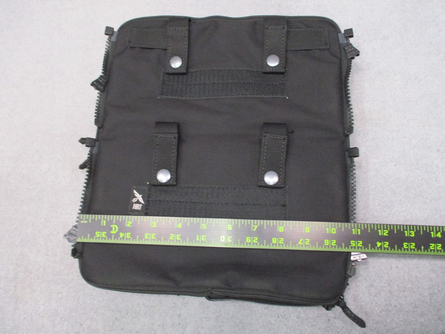 HRT Tactical Gear Hydromax Zip-On Panel Black Cordura Modular Plate CarrierPouch