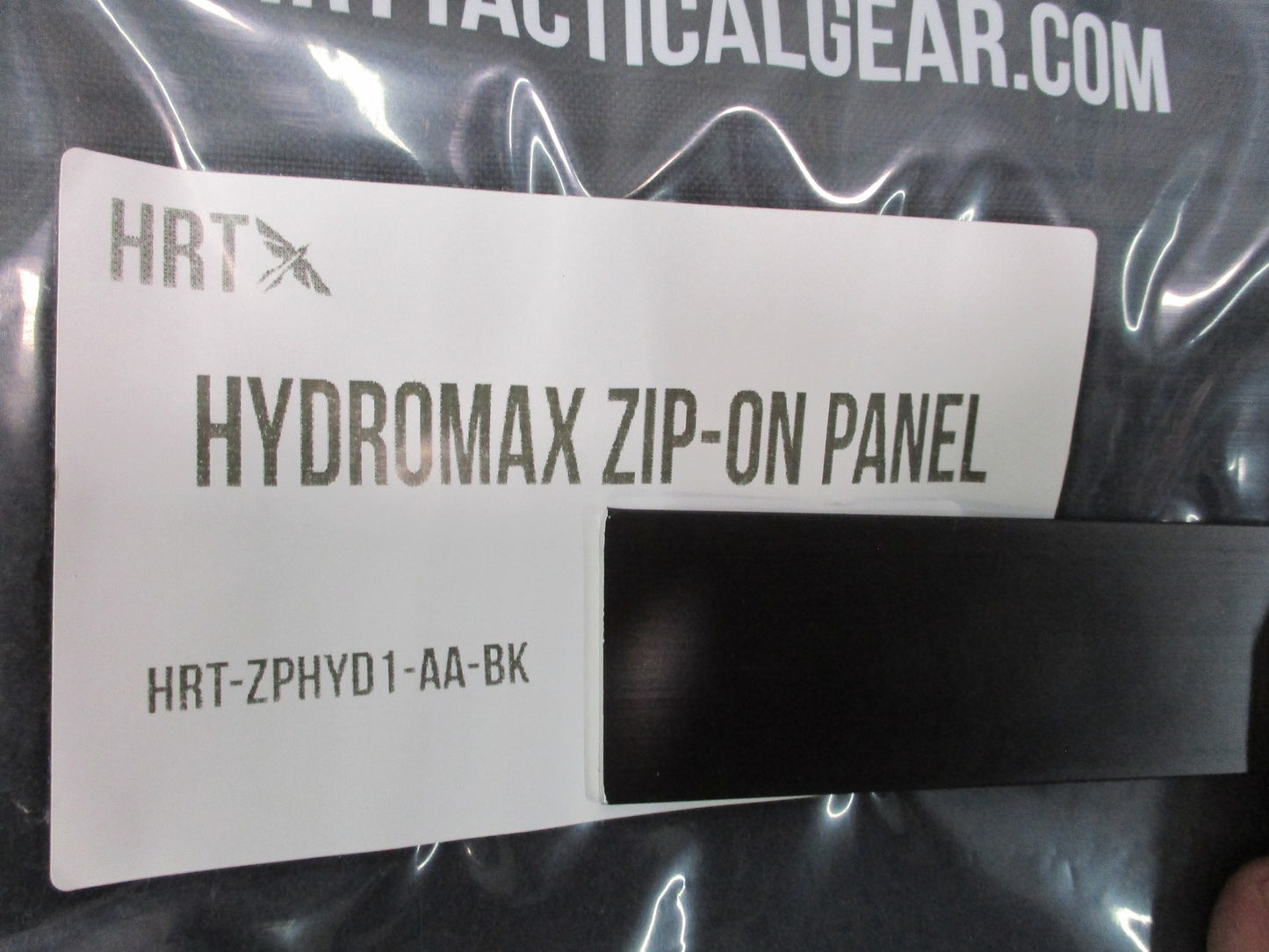 HRT Tactical Gear Hydromax Zip-On Panel Black Cordura Modular Plate CarrierPouch