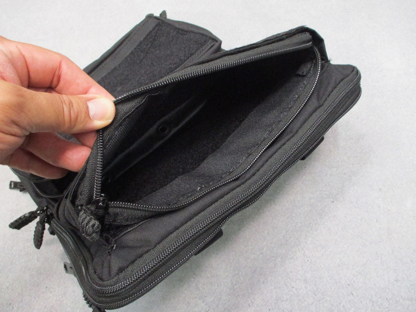 HRT Tactical Gear Hydromax Zip-On Panel Black Cordura Modular Plate CarrierPouch