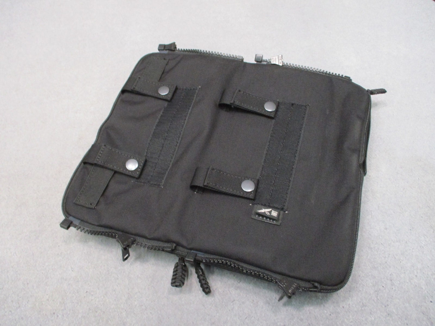 HRT Tactical Gear Hydromax Zip-On Panel Black Cordura Modular Plate CarrierPouch