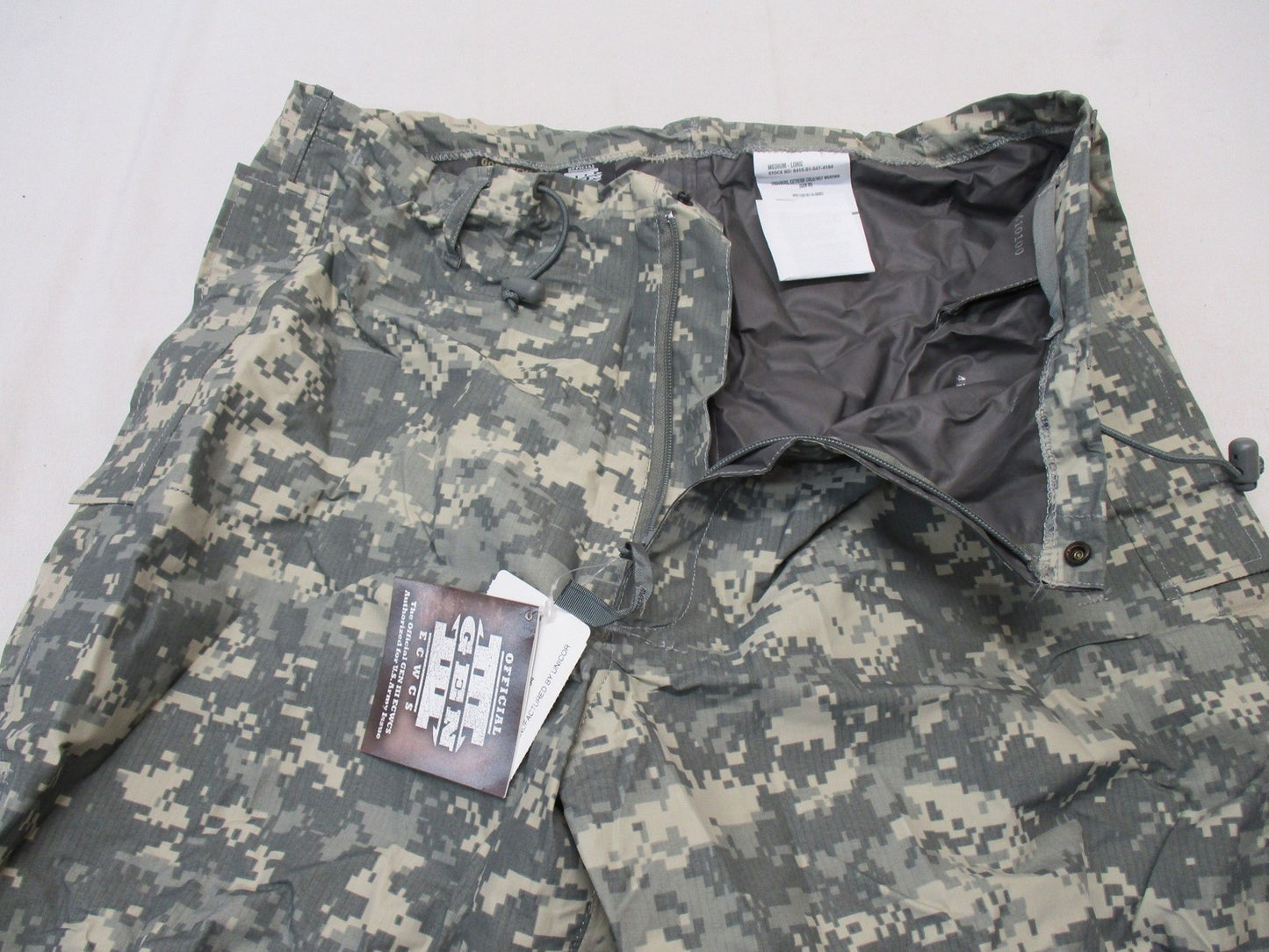 USGI ECWCS Gen III Level 6 UCP Gore-Tex Trousers ACU Digital Medium Long NWT