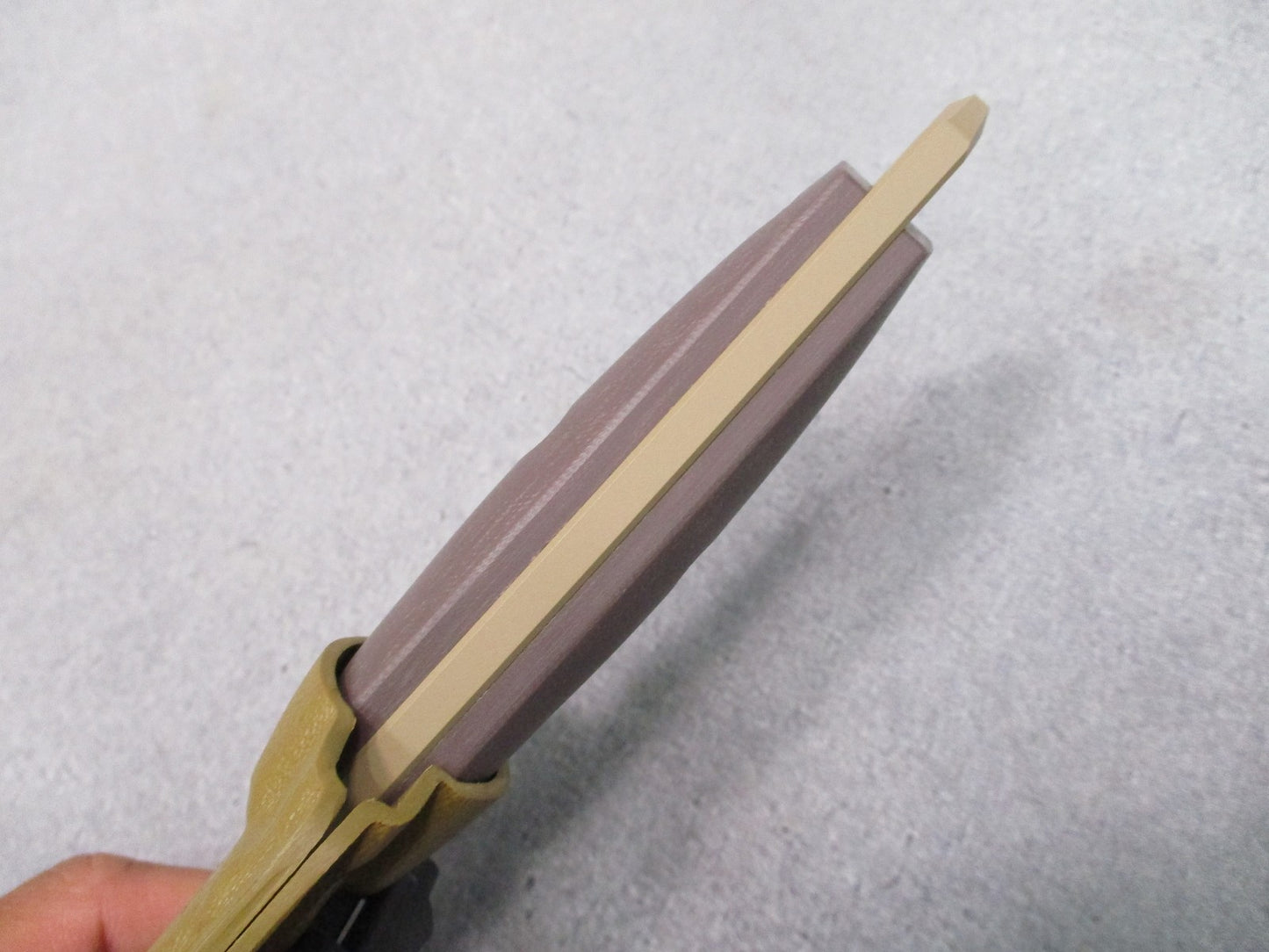 Halfbreed Blades MIK-02 Tactical Fixed Blade Knife D2 Steel Tan G10 New