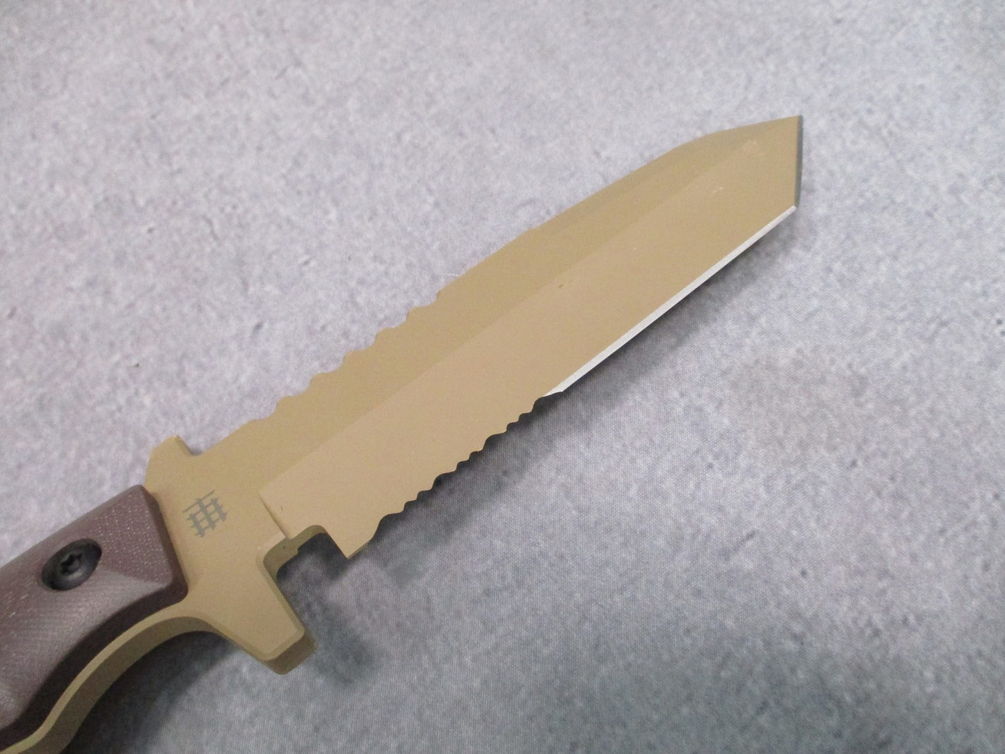 Halfbreed Blades MIK-02 Tactical Fixed Blade Knife D2 Steel Tan G10 New