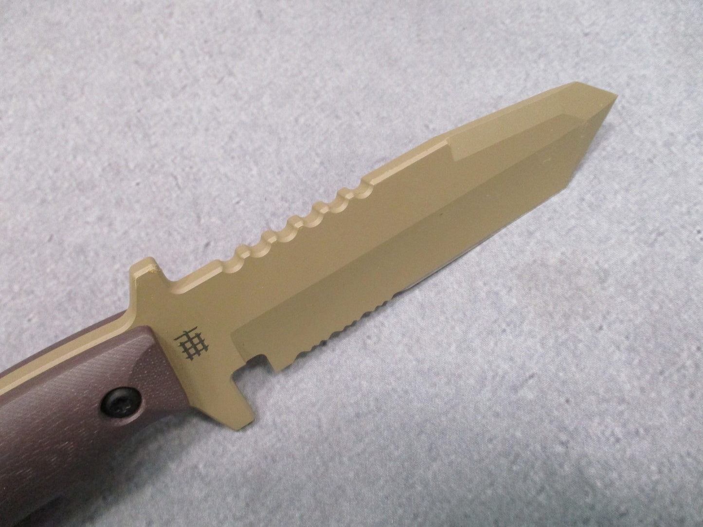Halfbreed Blades MIK-02 Tactical Fixed Blade Knife D2 Steel Tan G10 New
