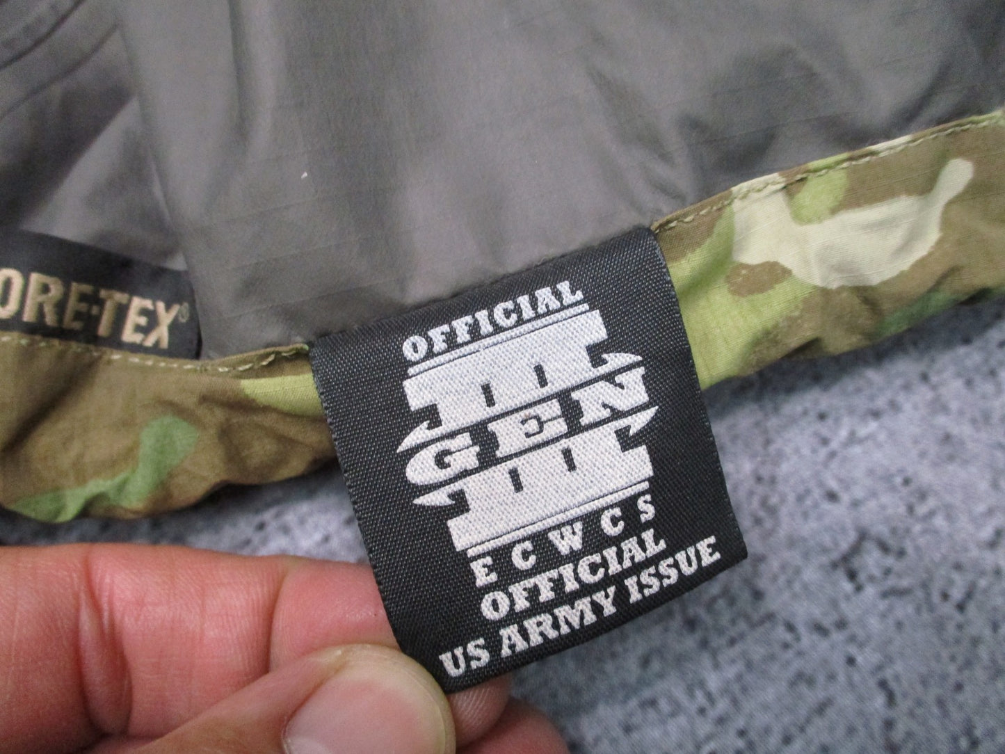 ARMY OCP MULTICAM LEVEL 6 COLD/ WET WEATHER JACKET LARGE/REGULAR GEN III TOP