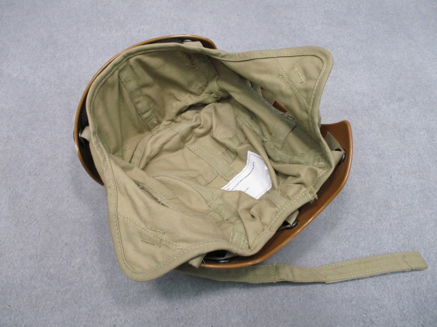 US Military Flight Deck Crewman Helmet MIL-H-81735B Size 7 1/4 Tan Surplus
