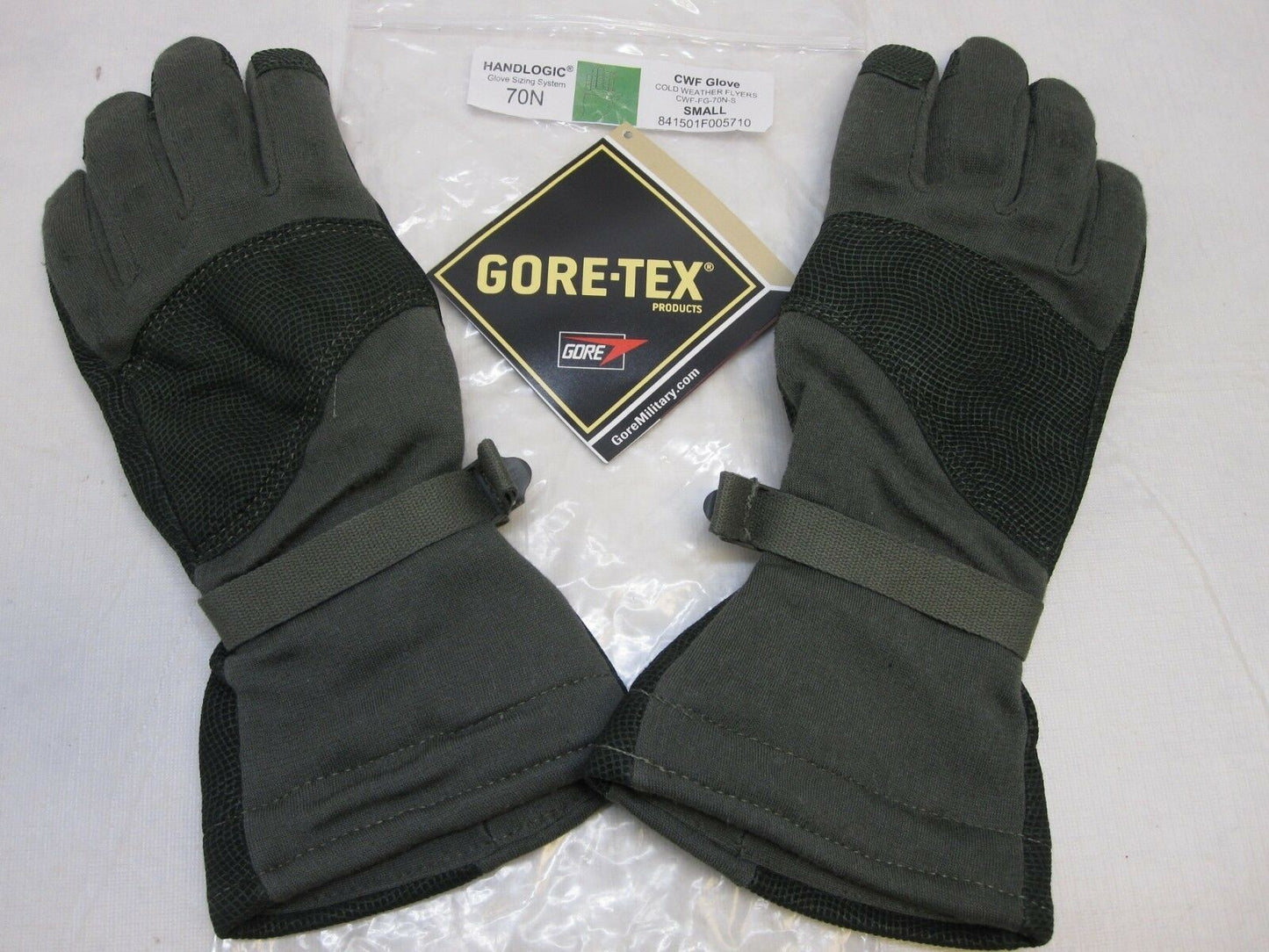MASLEY MILITARY COLD WEATHER FLYERS GLOVES SMALL 70N CWF GORE-TEX NOMEX GLOVE
