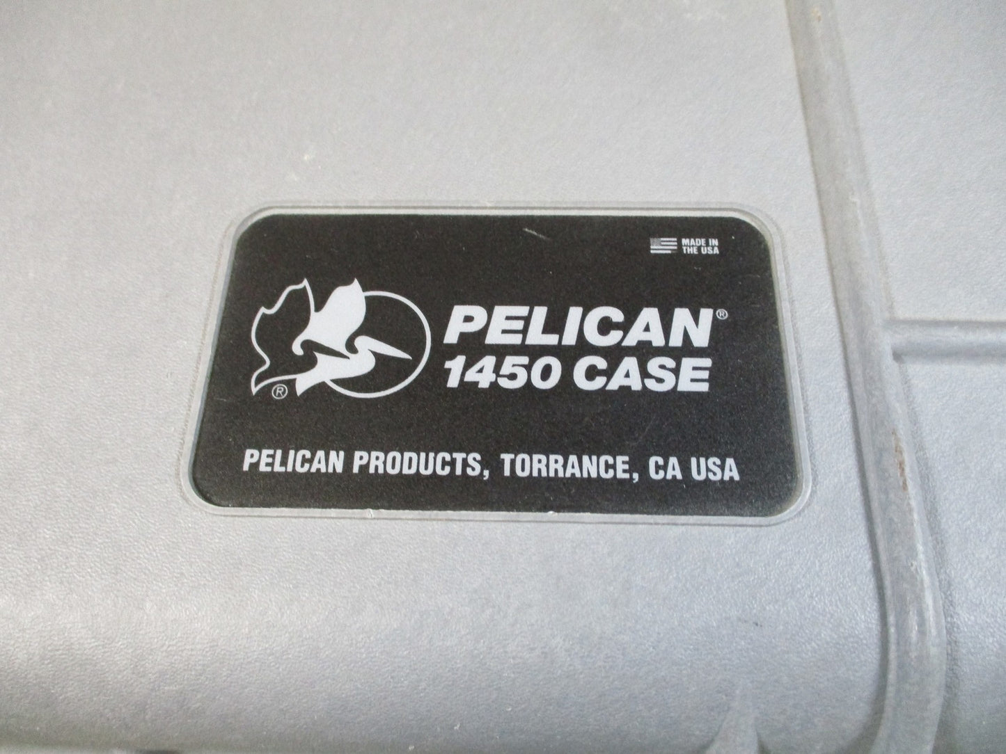 Pelican 1450 Hard Case Watertight Protective Equipment Case - Gray