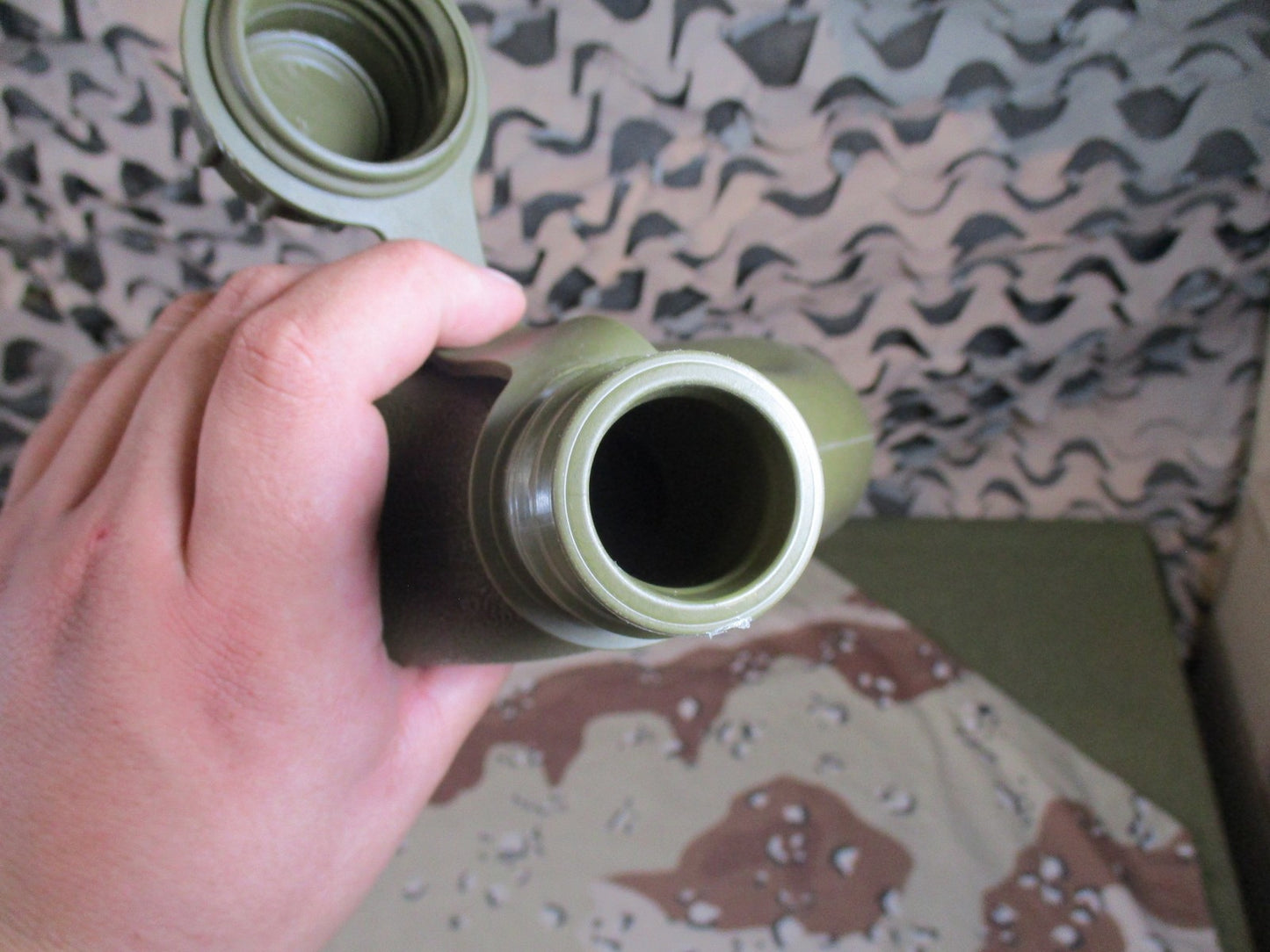 US Military 2 Quart Collapsible Canteen with Cover - NSN 8465-01-117-7485
