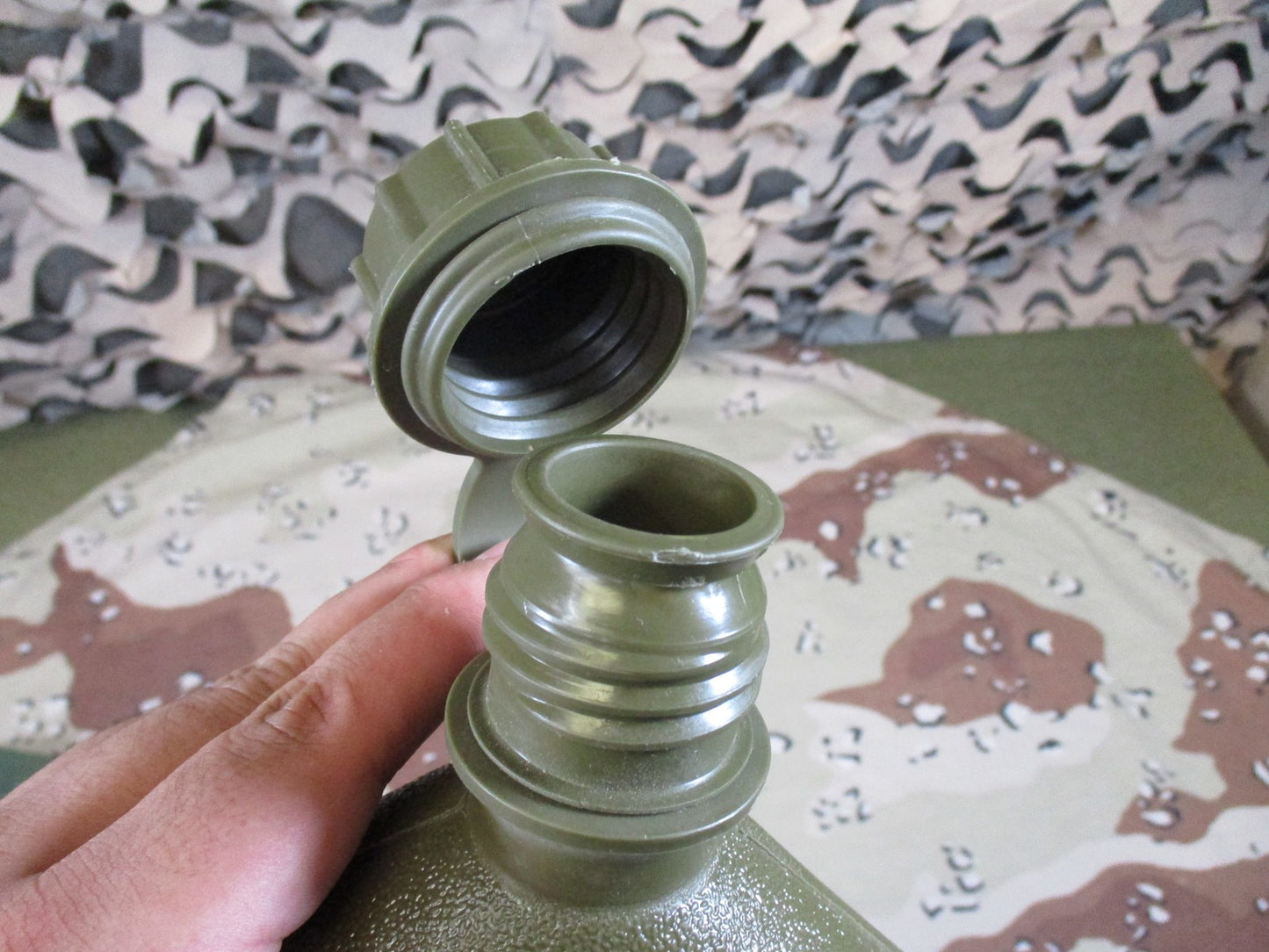 US Military 2 Quart Collapsible Canteen with Cover - NSN 8465-01-117-7485