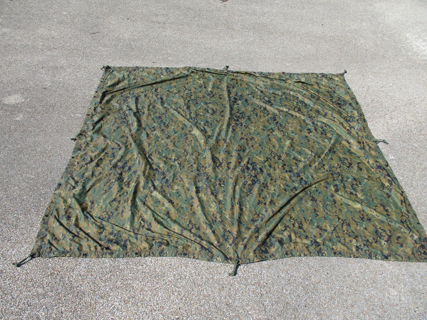 USMC Reversible Field Tarp MARPAT Woodland US Military Surplus Tent Shelter