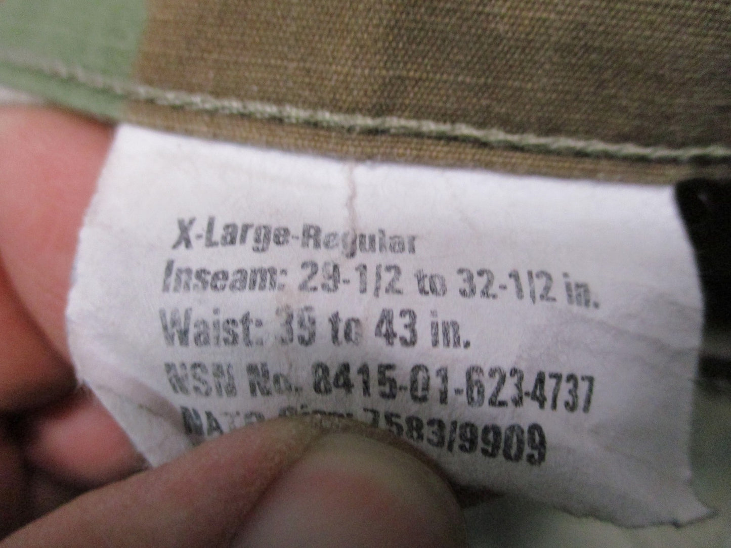 Army Combat Uniform Pants Scorpion OCP Ripstop Cargo Pants XL Regular ACU