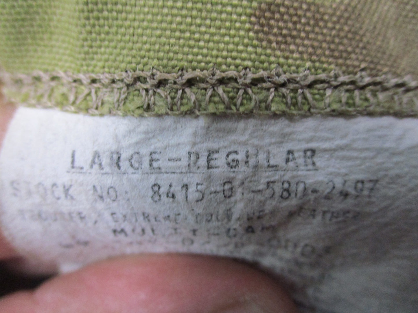 USGI Gen III Level 6 Gore-Tex Pants Multicam OCP Large Regular ECWCS Wet Weather