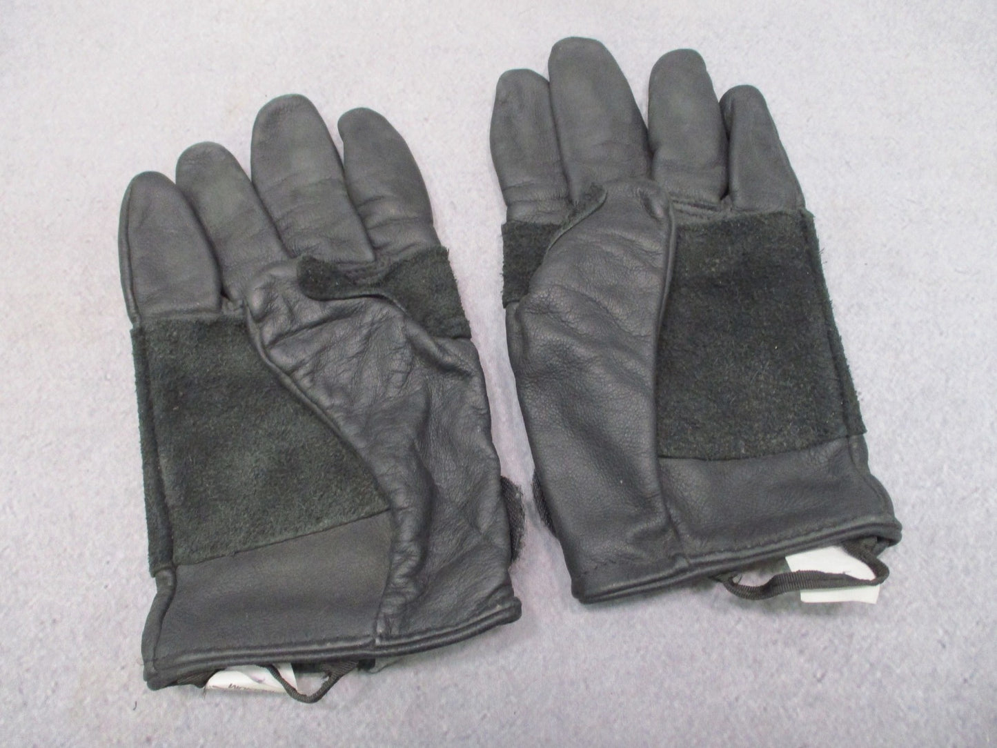 Medium Black Leather Tactical Gloves Light Duty Utility 100% Cow Hide Fast Rope