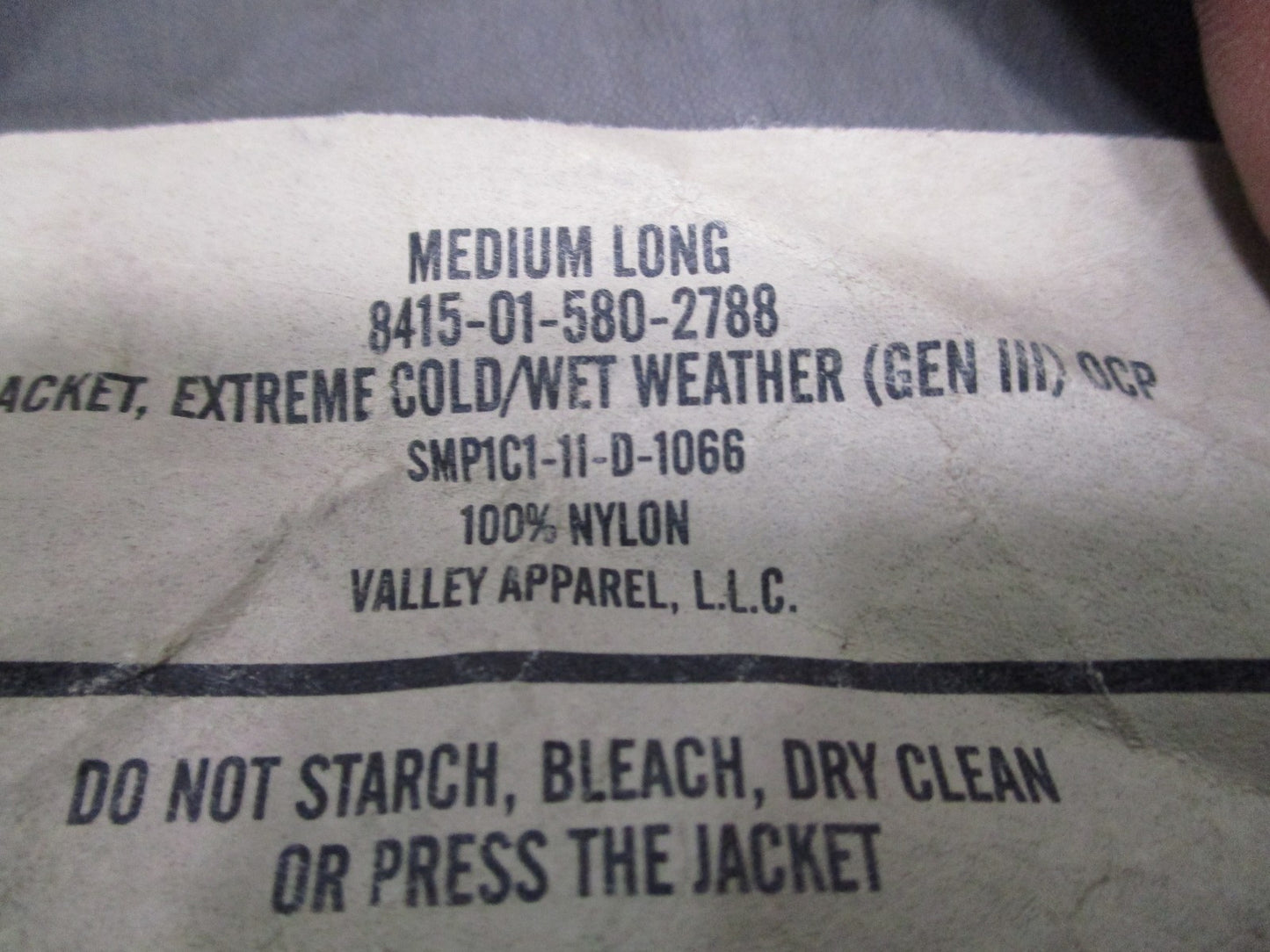 ARMY OCP MULTICAM LEVEL 6 COLD/ WET WEATHER JACKET MEDIUM/LONG GEN III RAIN TOP