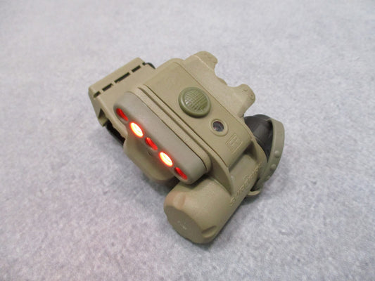 DAMAGE TAN SUREFIRE HELMET LIGHT WHITE/RED - IR STROBE ACH/MICH MOUNT HL1-C-TN