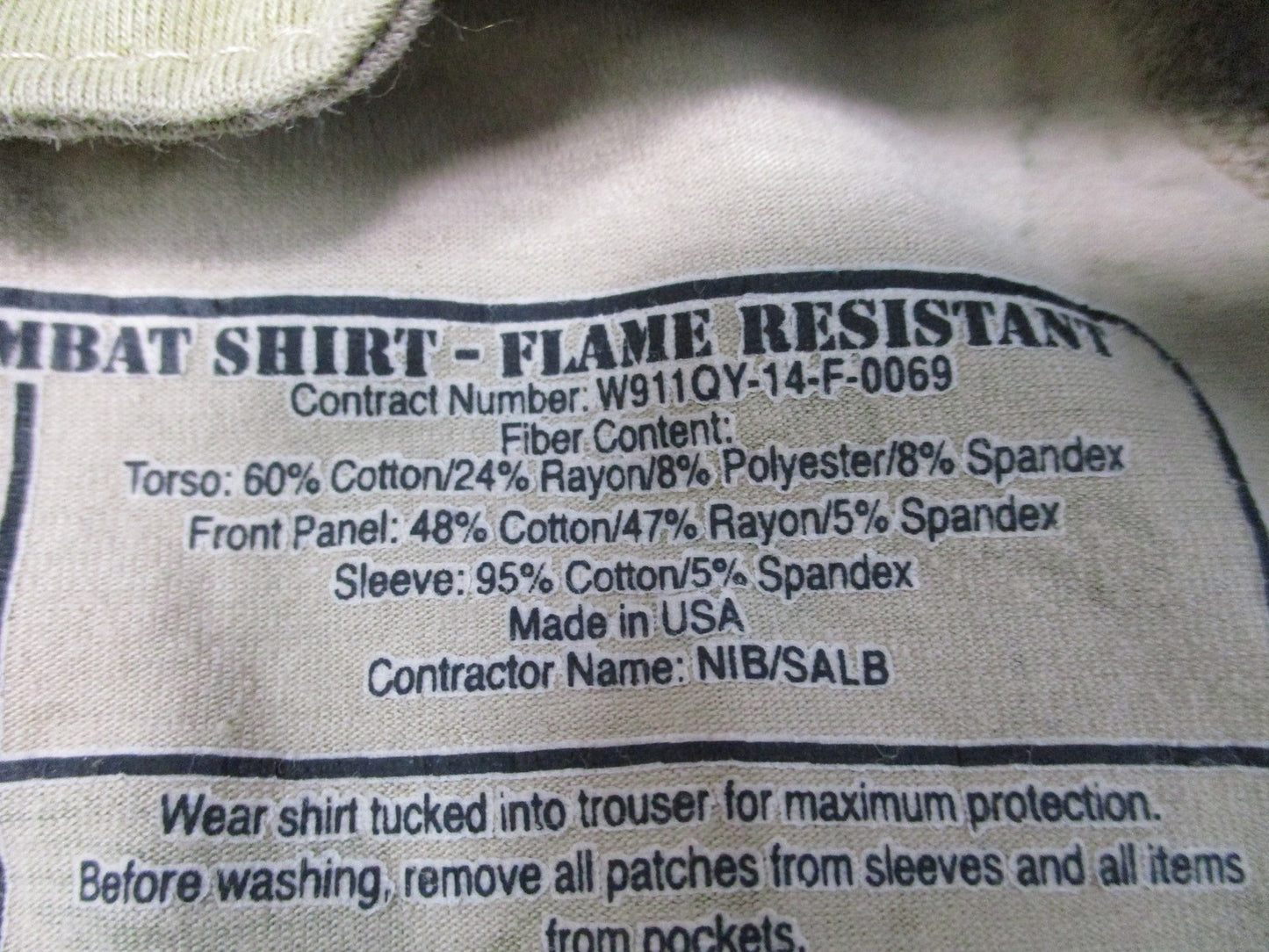USGI Army Combat Shirt FR Multicam Medium ACS 8415-01-617-7134 Flame Resistant
