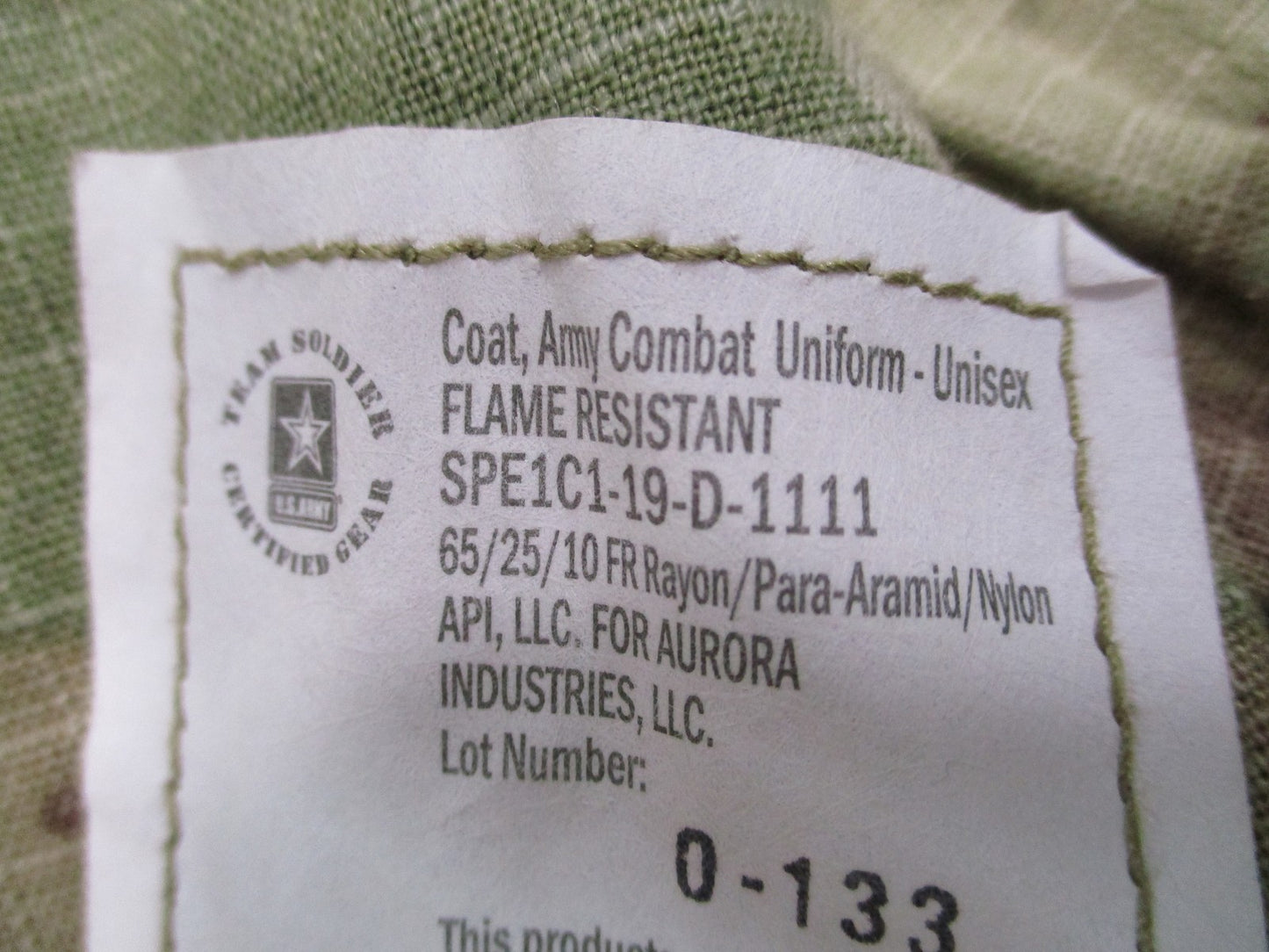 USGI Army FRACU Scorpion OCP Combat Coat X-Small Regular NWT 8415-01-598-9967 FR