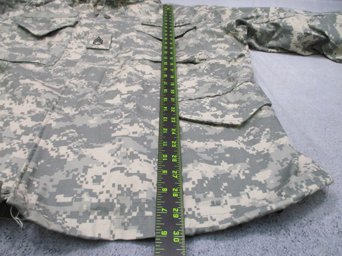 US Army ACU Field Coat Jacket Large Regular UCP Camo 1st Cav 3rd ID Patches