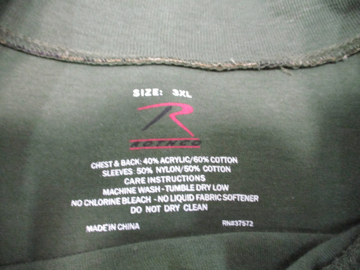 Rothco Tactical Combat Shirt Digital Woodland Camo Olive Drab Size 3XL