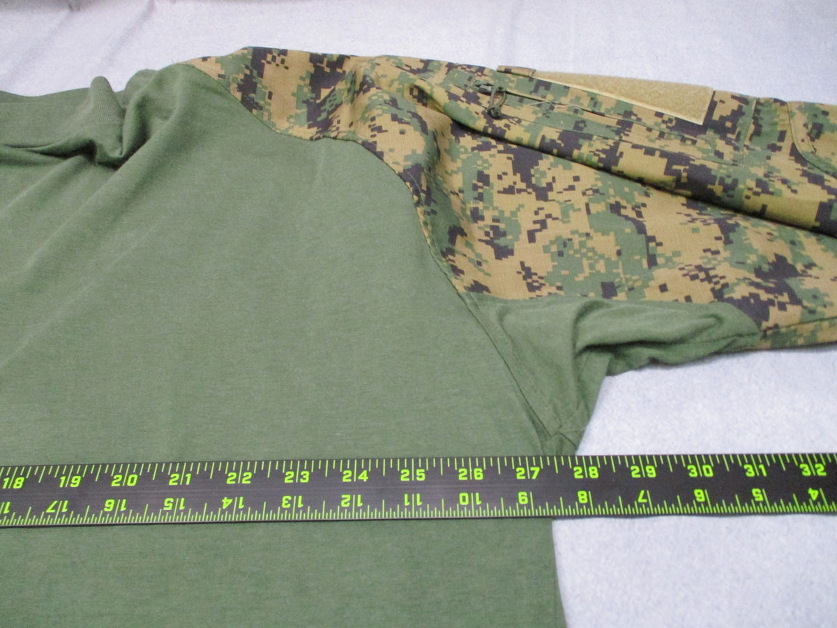 Rothco Tactical Combat Shirt Digital Woodland Camo Olive Drab Size 3XL
