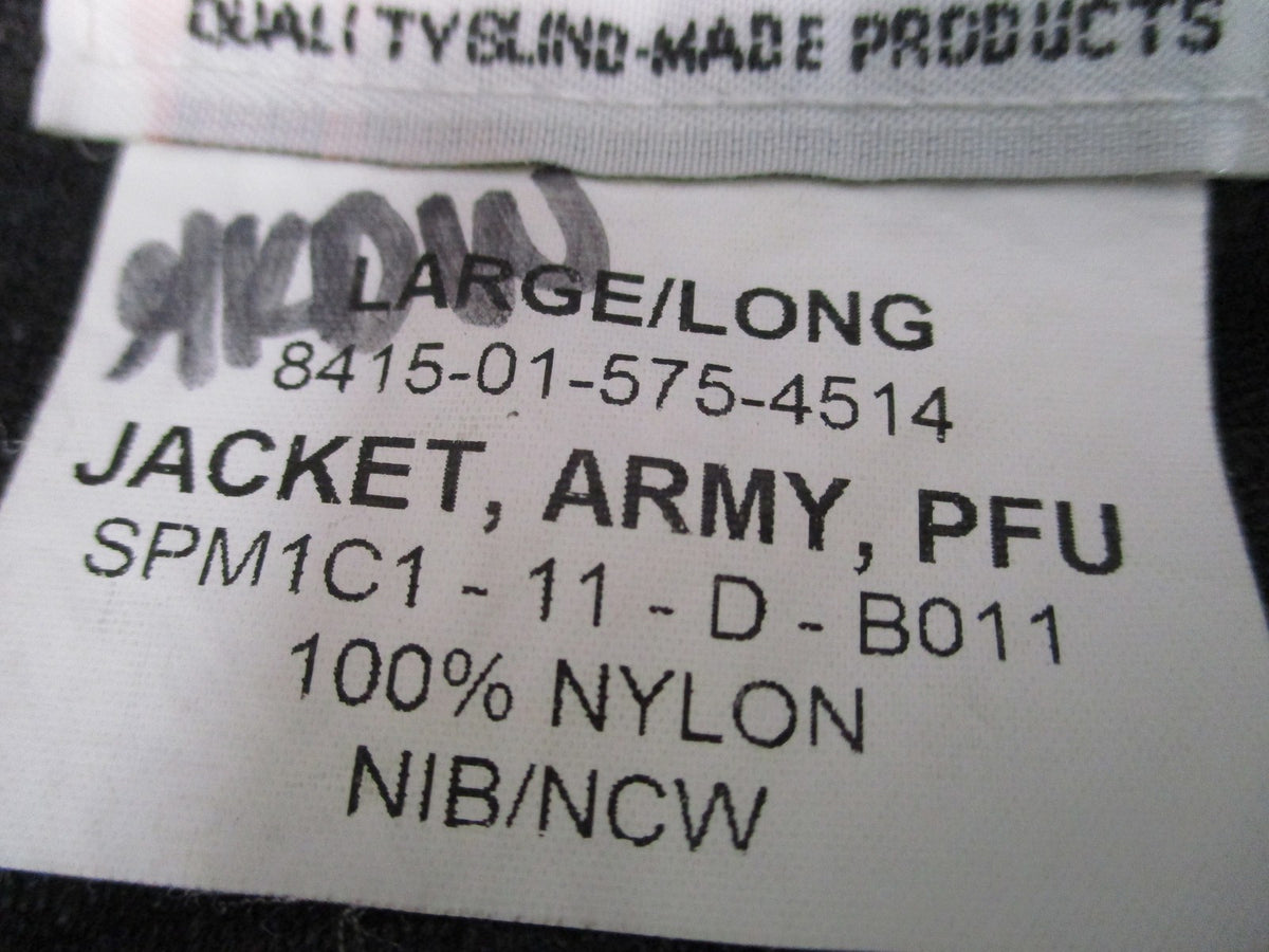 Genuine US Army IPFU Jacket Large Long Physical Fitness Uniform Windbreaker