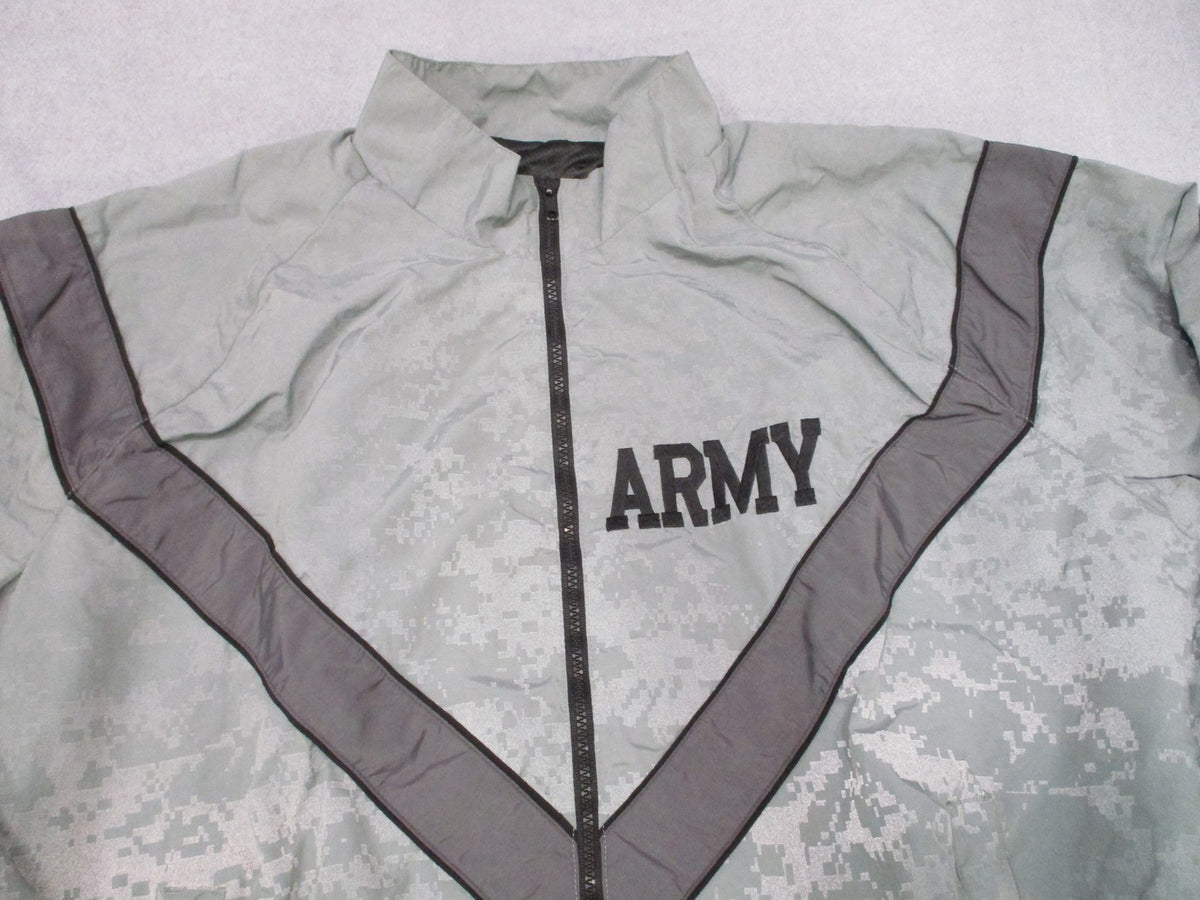 Genuine US Army IPFU Jacket Large Long Physical Fitness Uniform Windbreaker