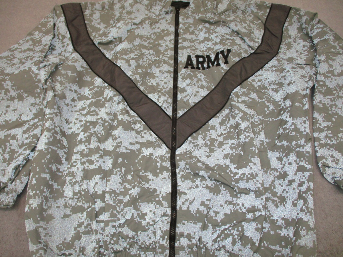 Genuine US Army IPFU Jacket Large Long Physical Fitness Uniform Windbreaker