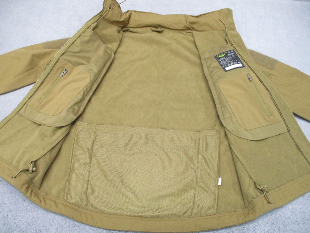 New Condor Summit Soft Shell Jacket Coyote Brown Tactical Military Coat Size M