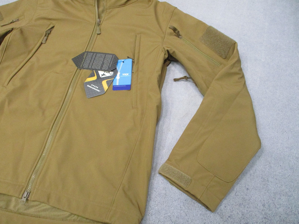 New Condor Summit Soft Shell Jacket Coyote Brown Tactical Military Coat Size M
