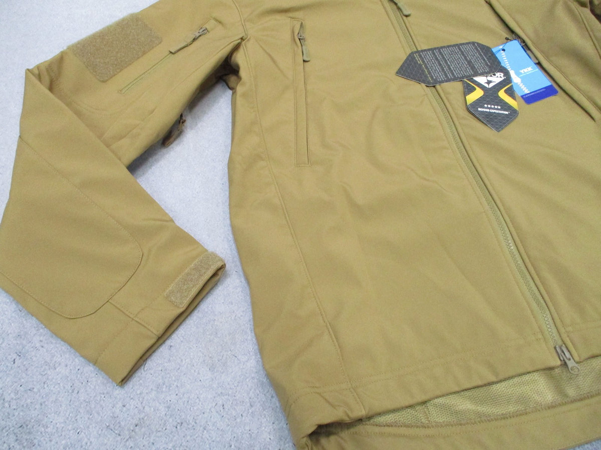 New Condor Summit Soft Shell Jacket Coyote Brown Tactical Military Coat Size M
