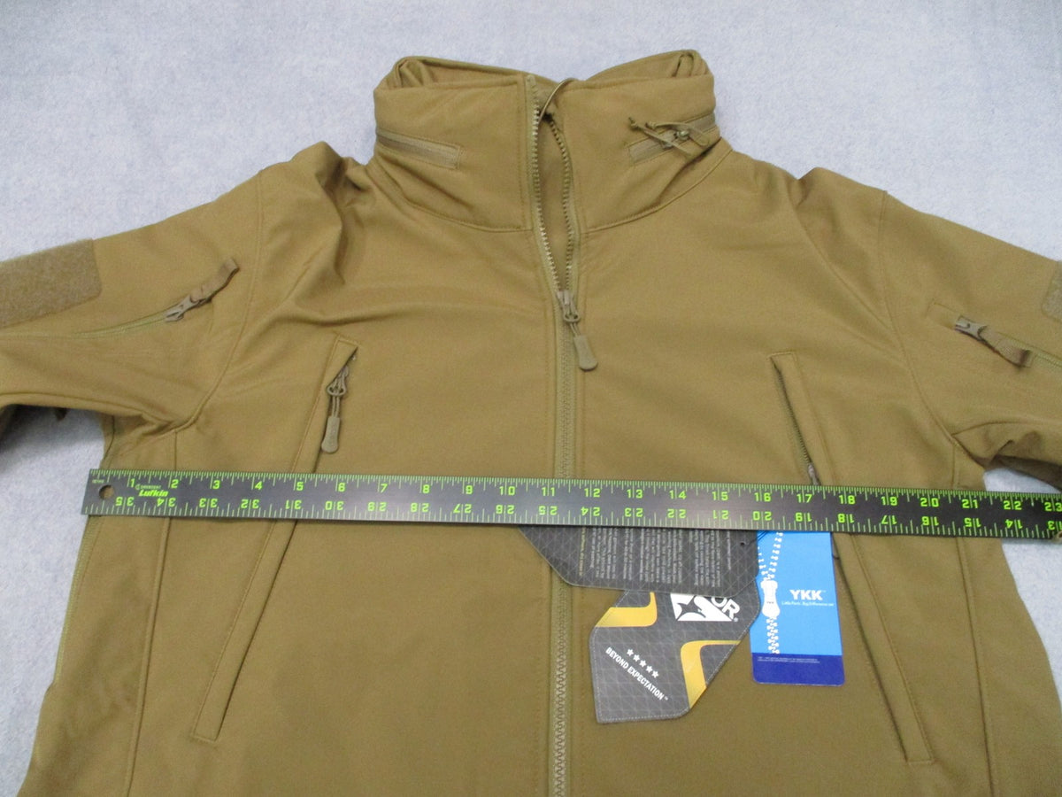 New Condor Summit Soft Shell Jacket Coyote Brown Tactical Military Coat Size M
