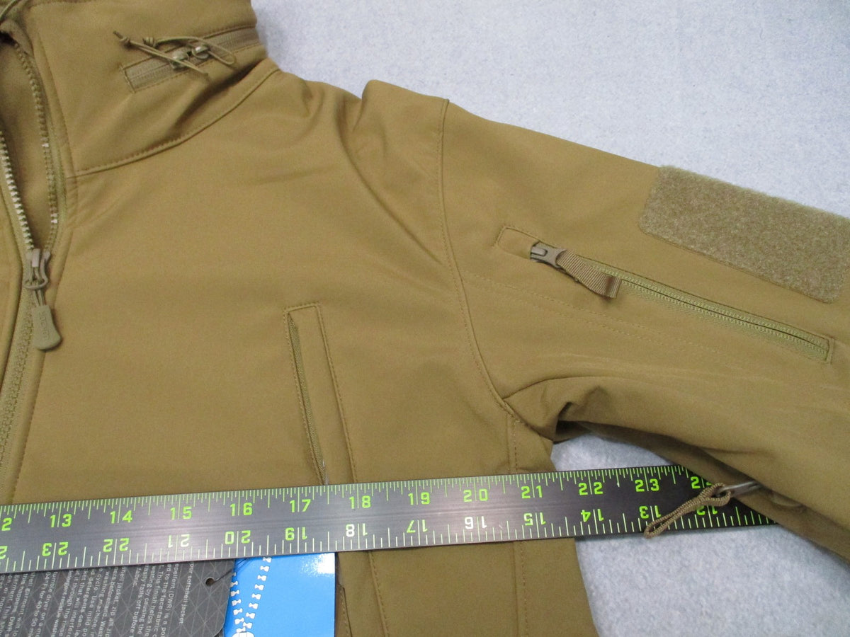 New Condor Summit Soft Shell Jacket Coyote Brown Tactical Military Coat Size M