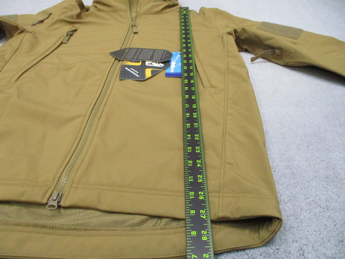 New Condor Summit Soft Shell Jacket Coyote Brown Tactical Military Coat Size M