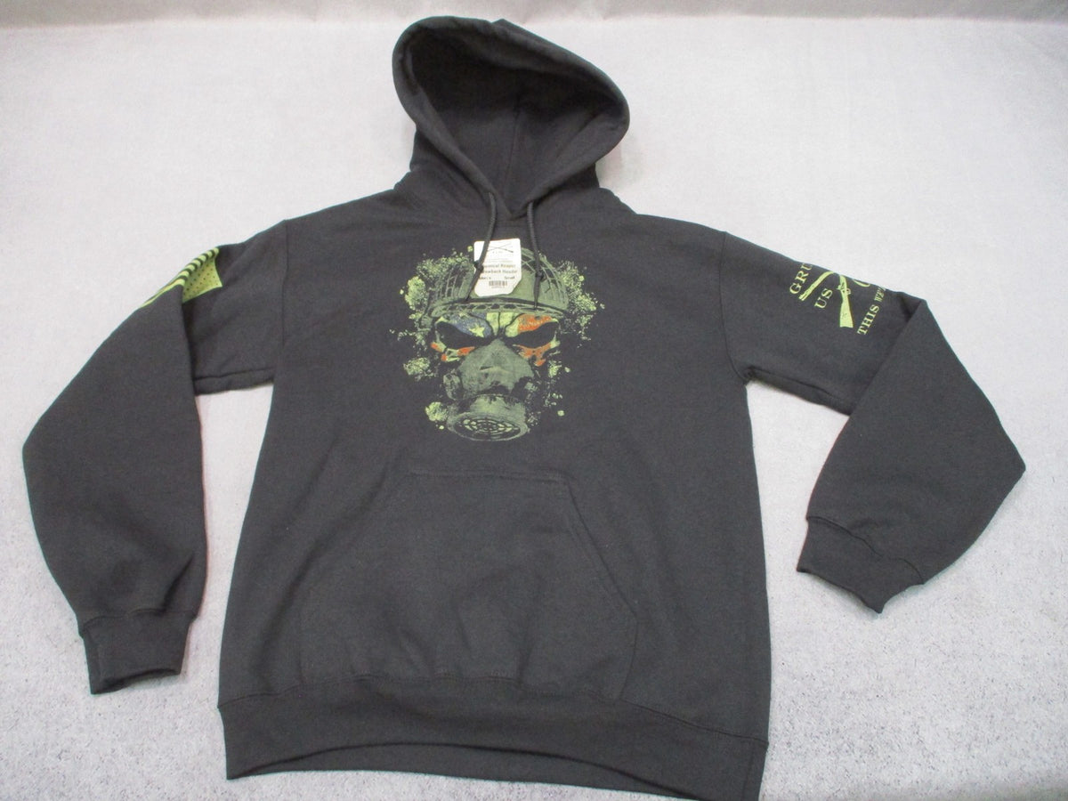 Grunt Style Chemical Reaper black hoodie men's Small